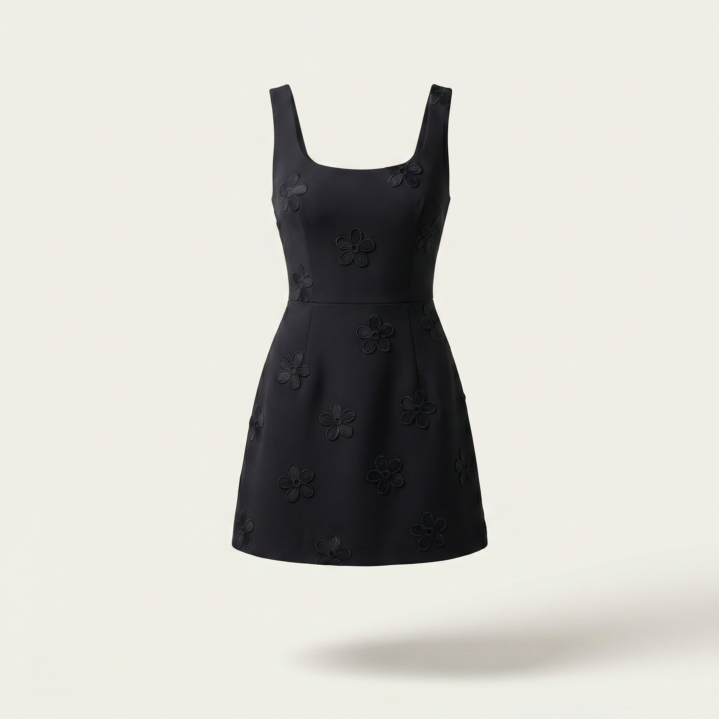 Livia Sleeveless Embroidered Mini Dress