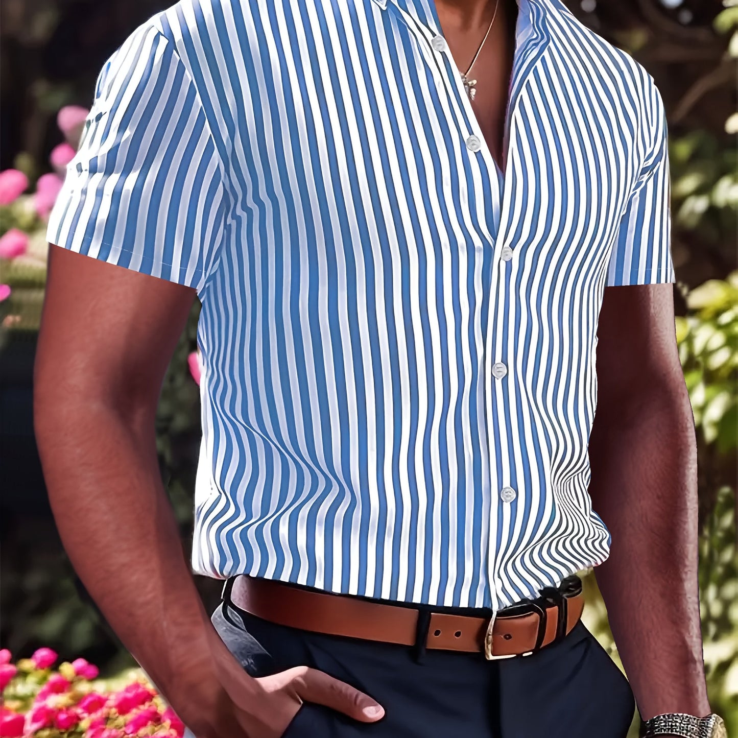 Owen | Refined Striped Short Sleeve Shirt