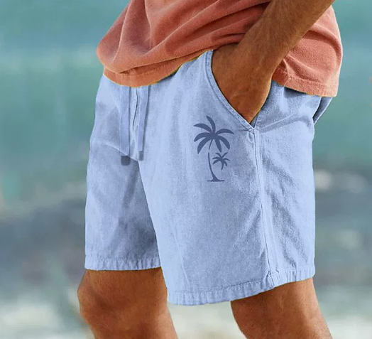 Tom Hollinger | Sommer-Shorts mit Palmenstickerei