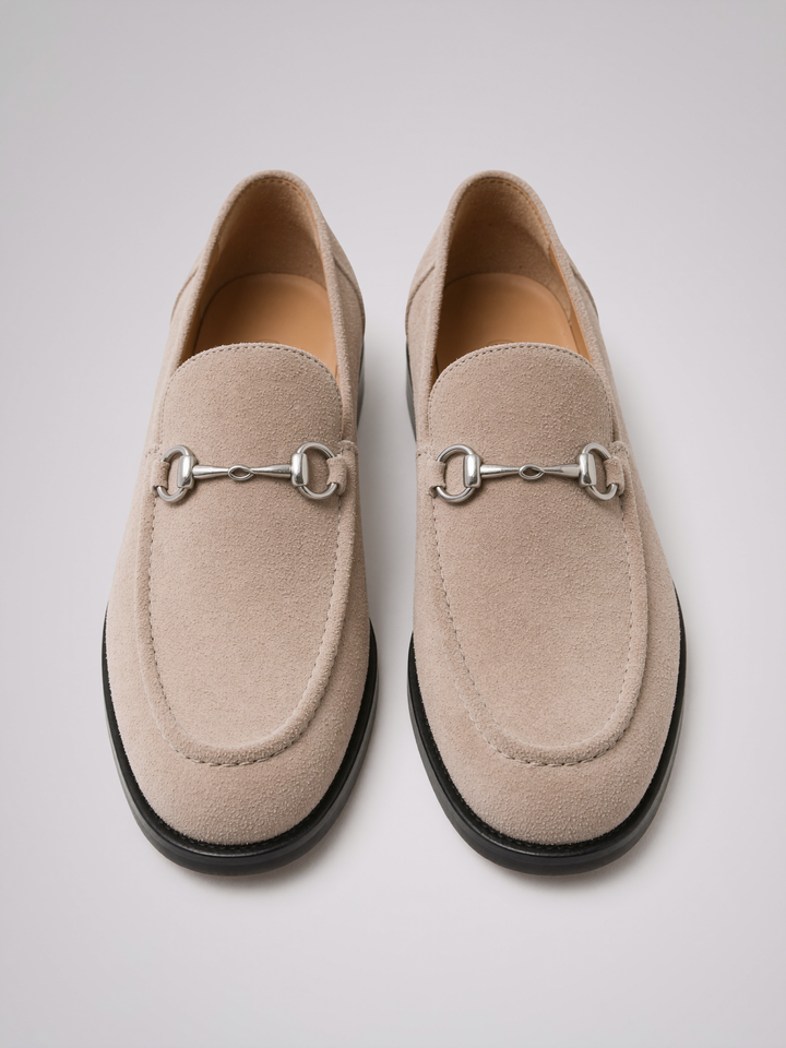Silas Suede-Effect Horsebit Loafers