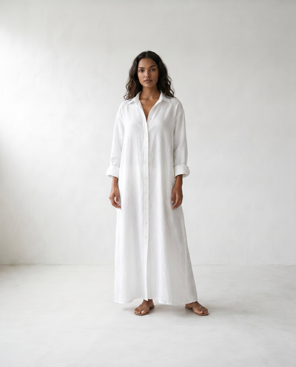 Agnes Linen Shirt Dress