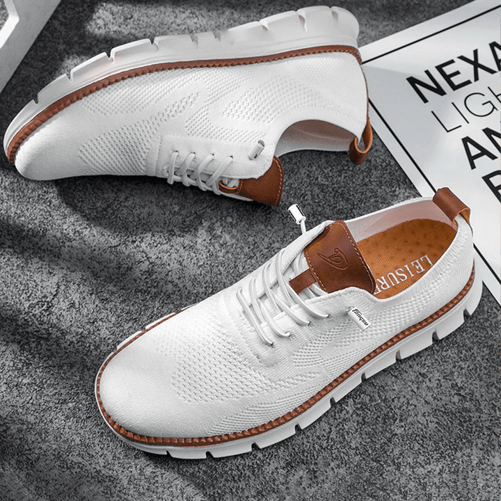 Paolo | Men’s Knit Lace-Up Sneakers