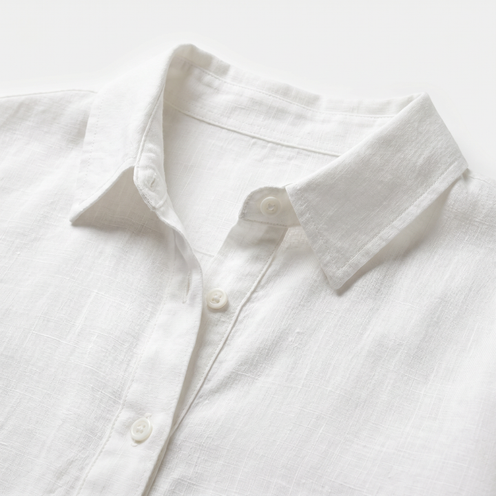Agnes Linen Long Shirt Dress