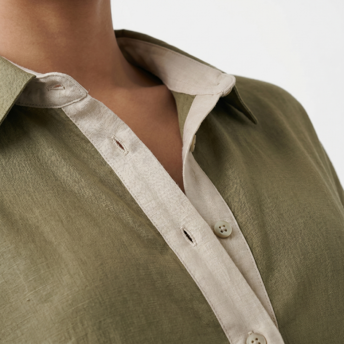Gemma Linen Long Shirt Sundress