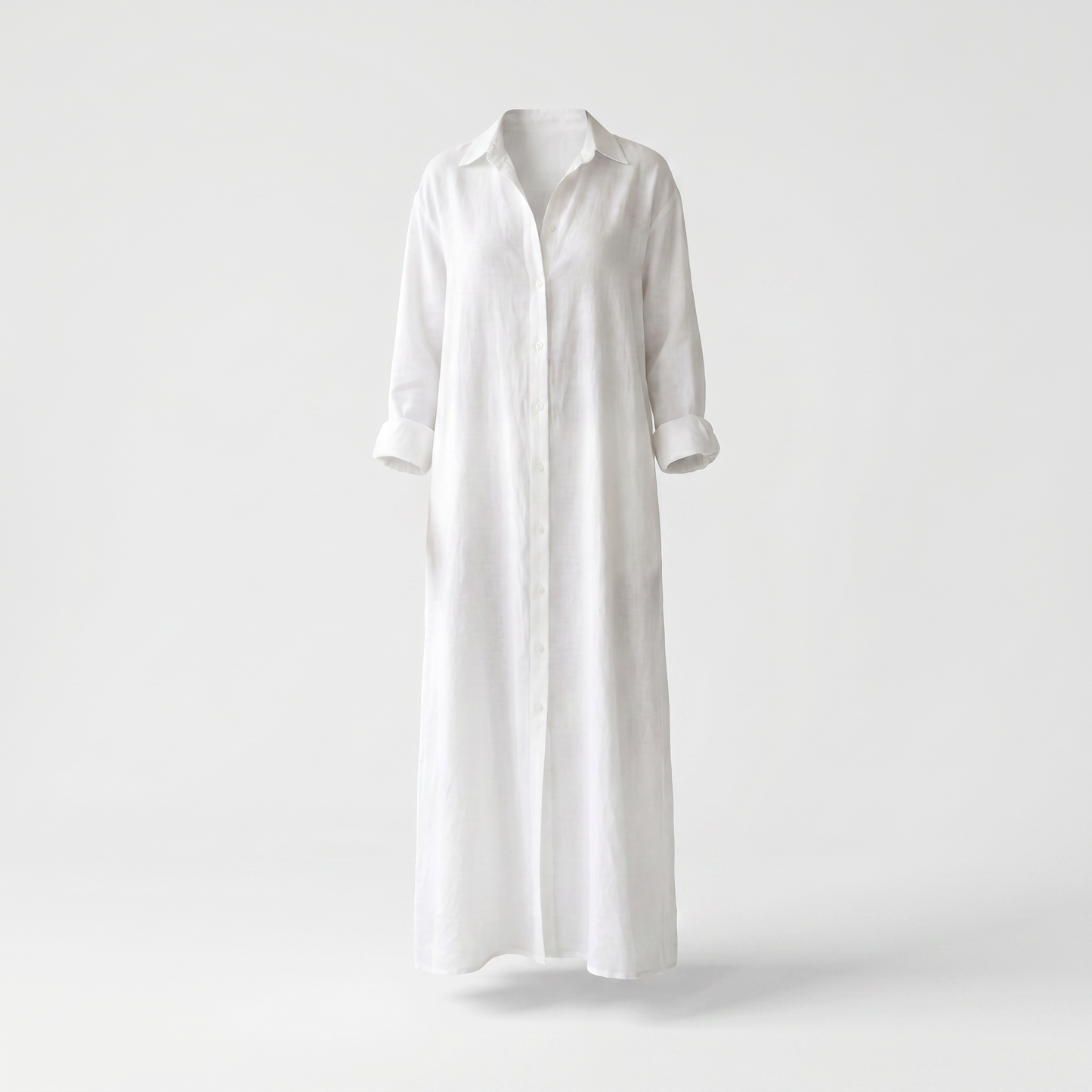 Agnes Linen Long Shirt Dress