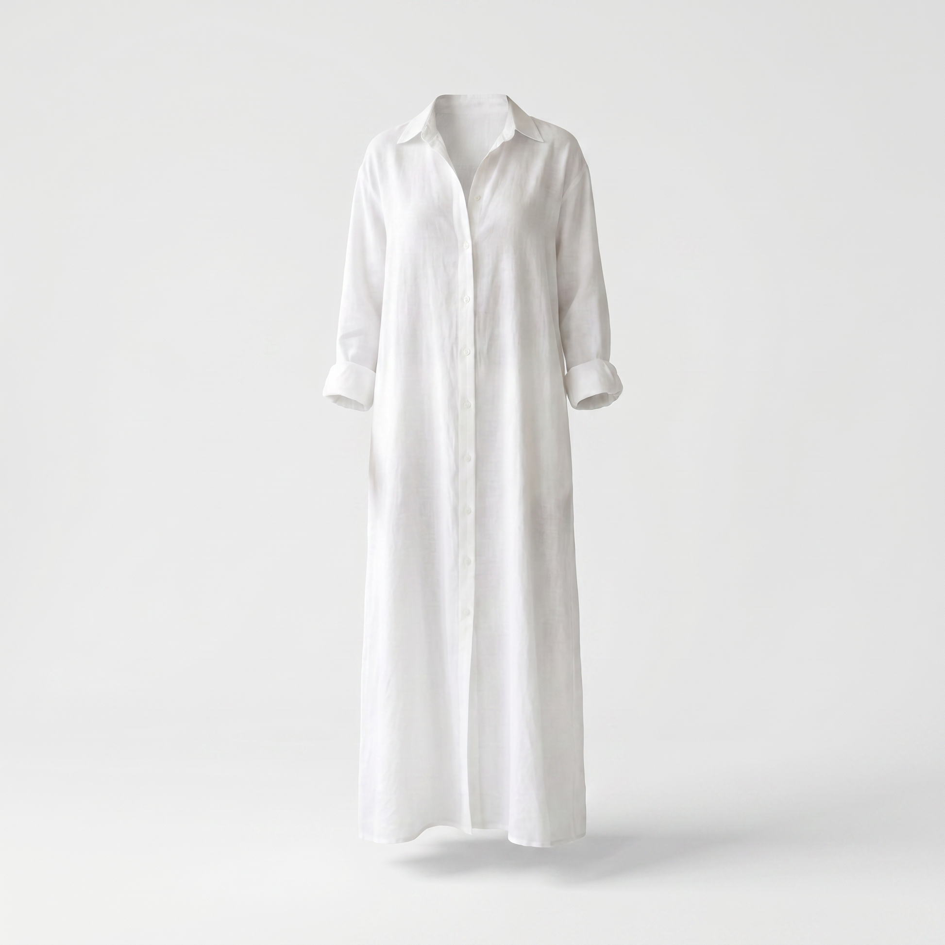 Agnes Linen Long Shirt Dress