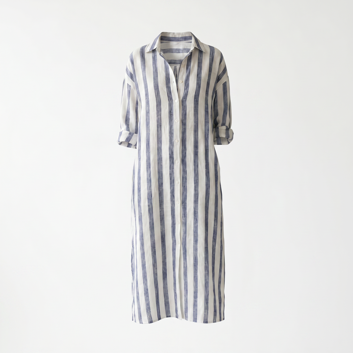 Amaris Linen Long Shirt Dress