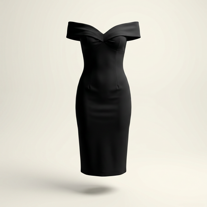 Amara Off Shoulder Fitted Mini Dress