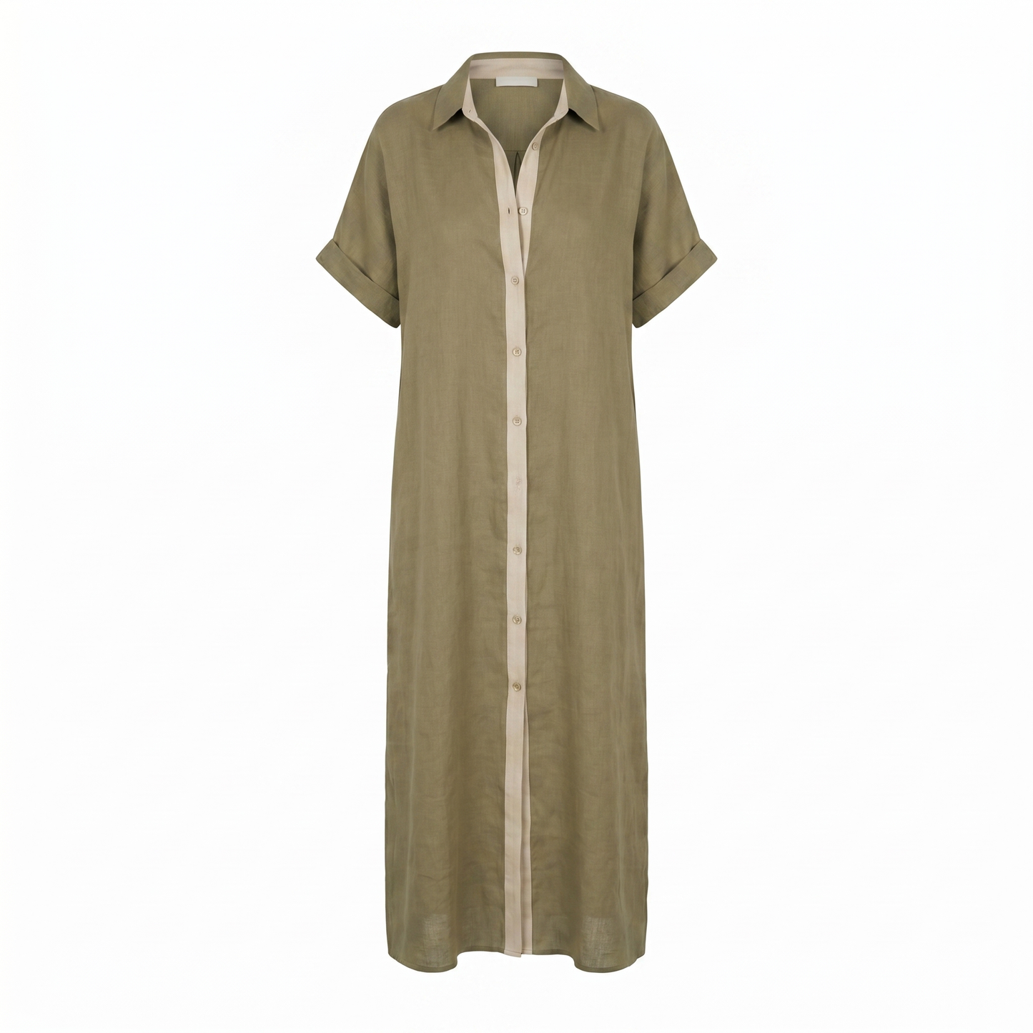 Gemma Linen Long Shirt Sundress