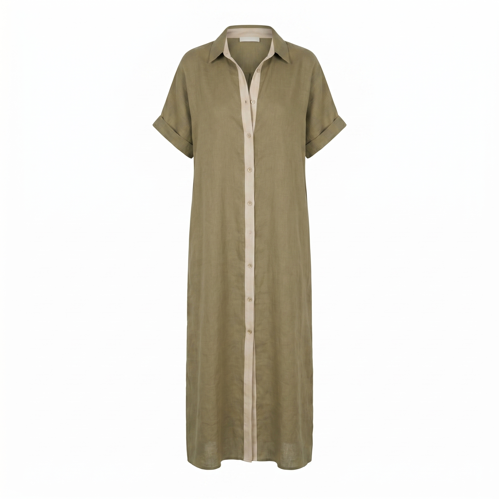 Gemma Linen Long Shirt Sundress