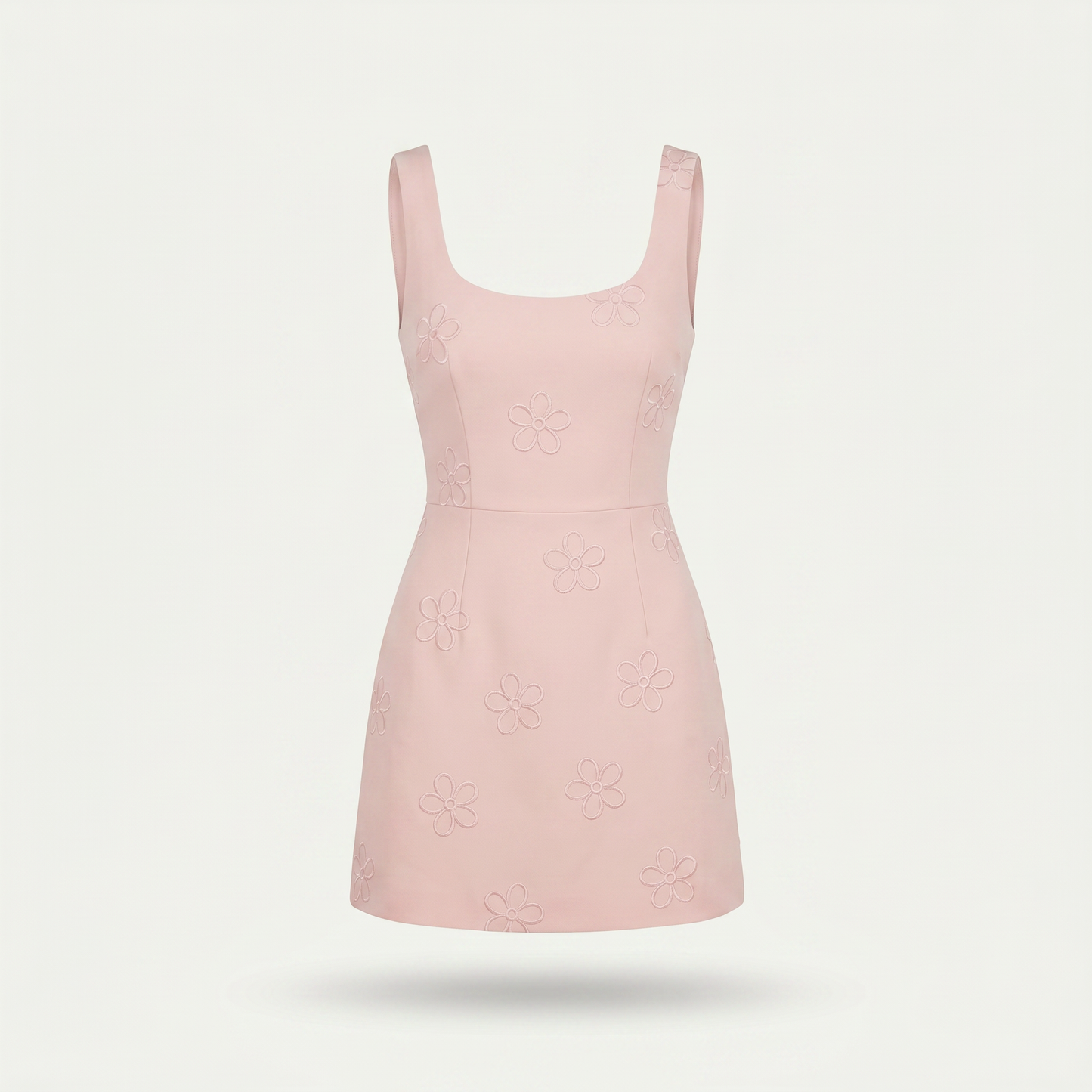 Livia Sleeveless Embroidered Mini Dress