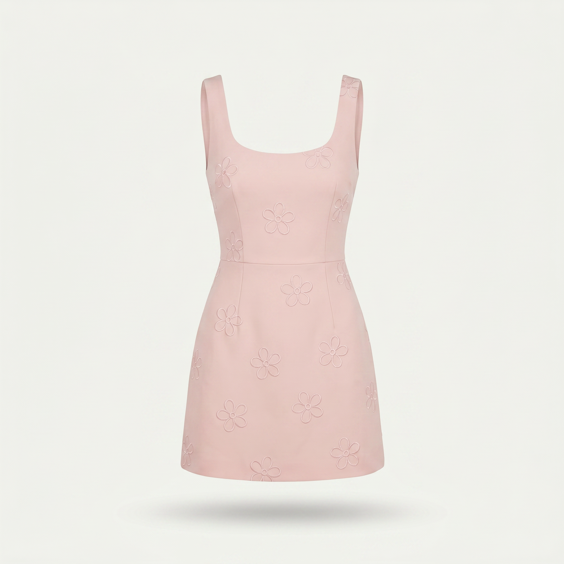 Livia Sleeveless Embroidered Mini Dress