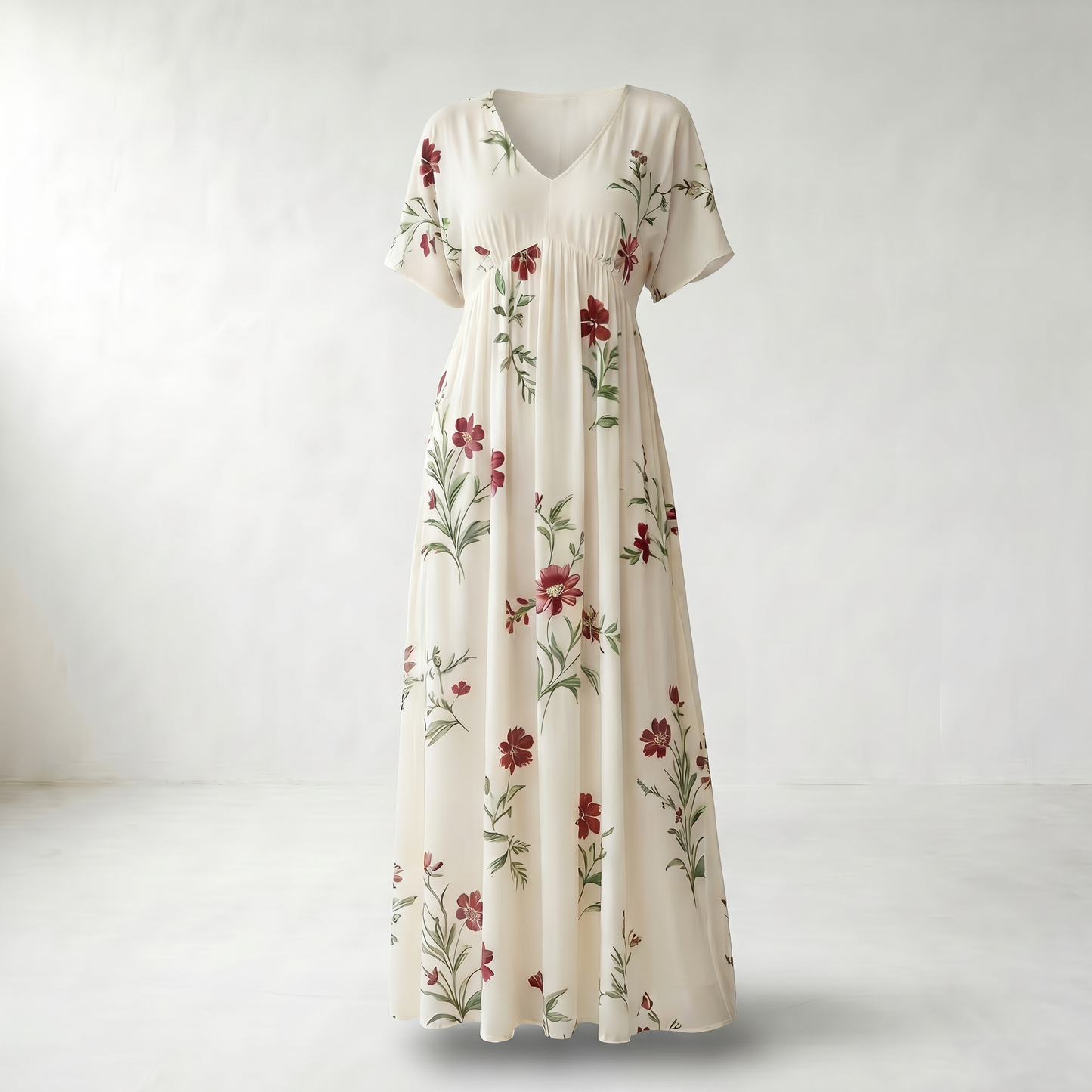 Flora V-Neck Maxi Summer Dress