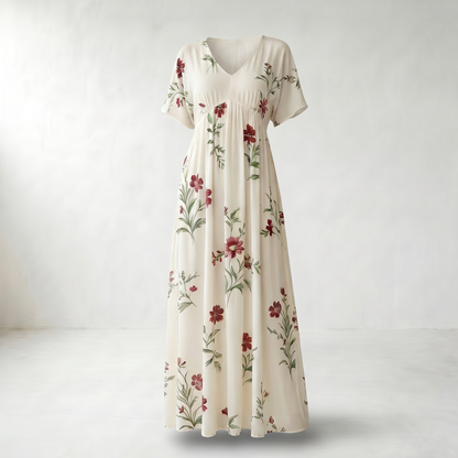Flora V-Neck Maxi Summer Dress