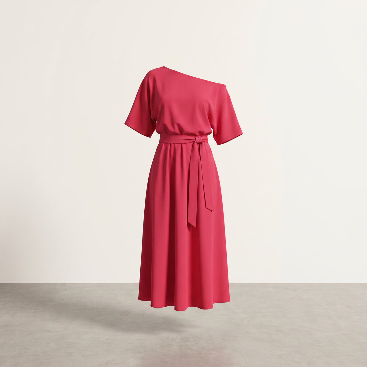 Noelle Off Shoulder A-Line Midi Dress