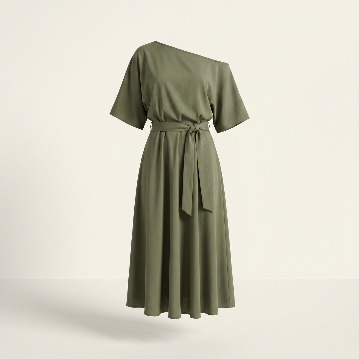 Noelle Off Shoulder A-Line Midi Dress