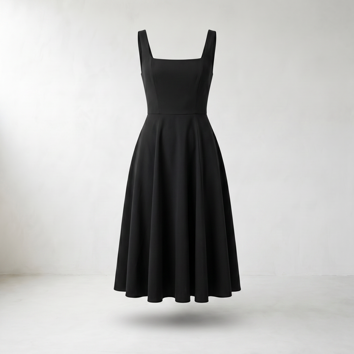 Celeste Sleeveless A-Line Midi Dress