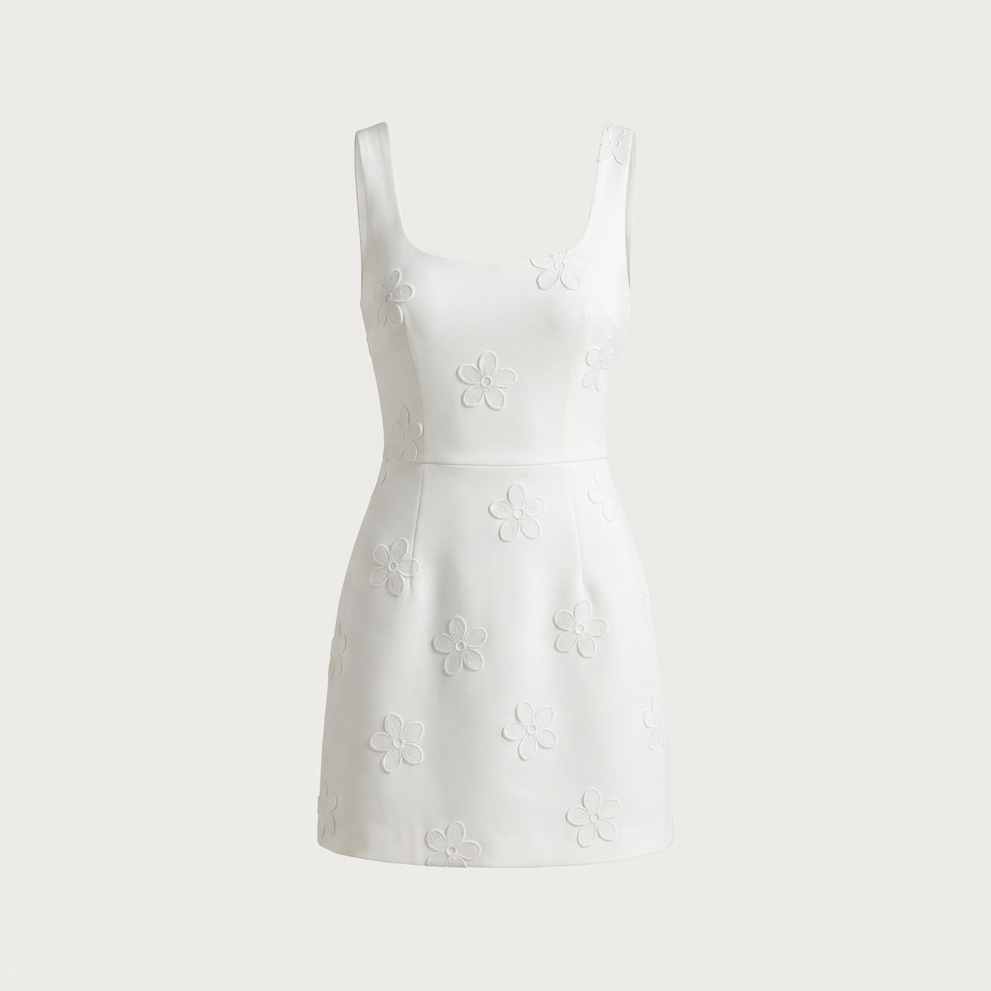 Livia Sleeveless Embroidered Mini Dress