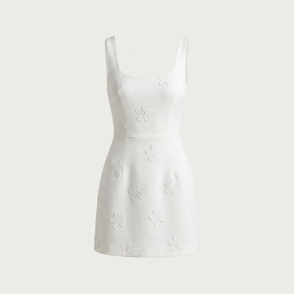 Livia Sleeveless Embroidered Mini Dress