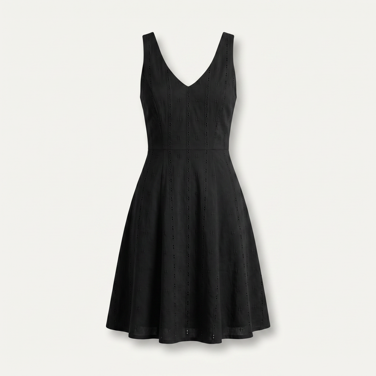 Mila Eyelet V-Neck A-Line Summer Dress