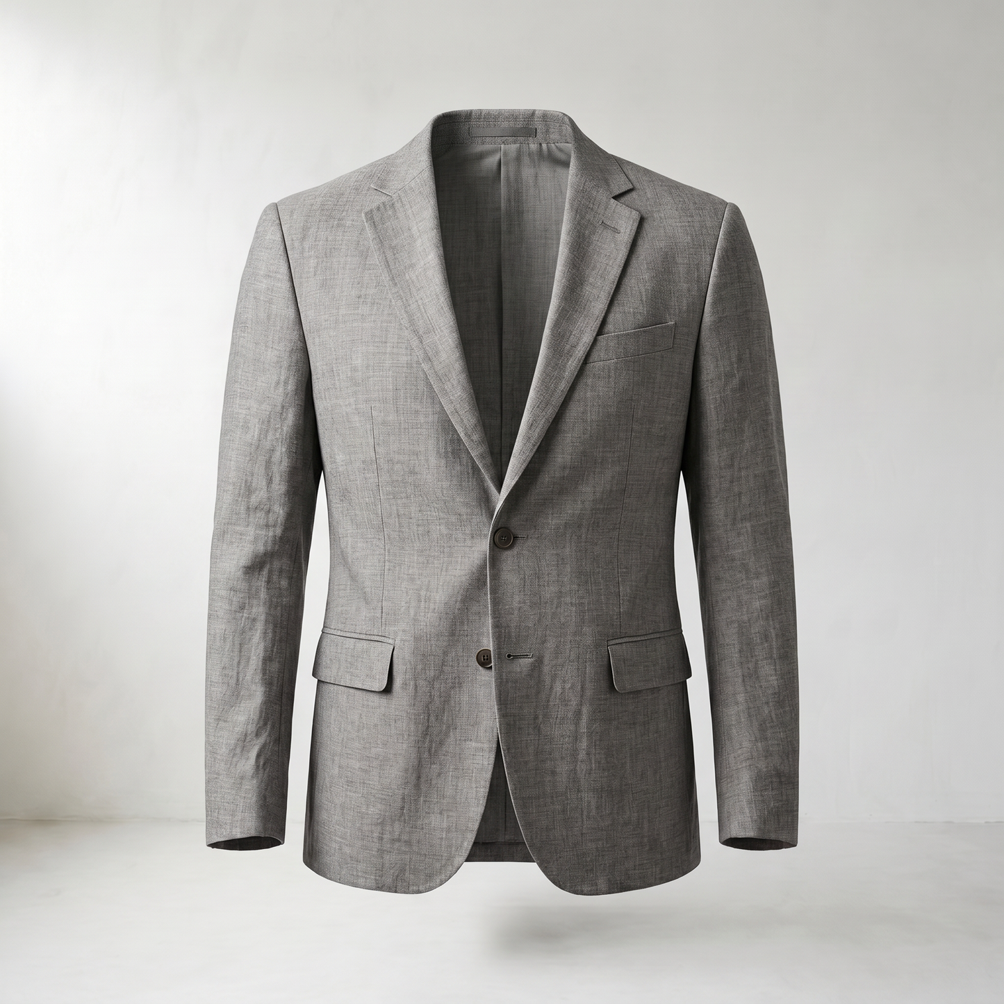 Dino Single-Breasted Cotton-Linen Blazer
