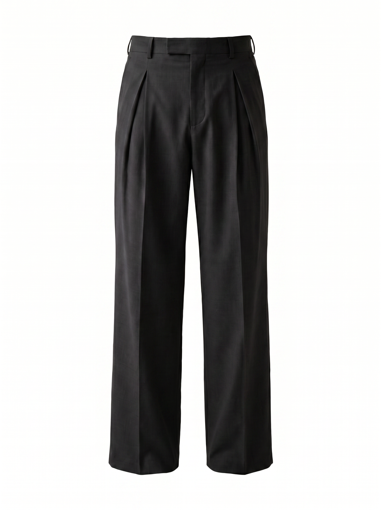 Theo Pleated Wide-Leg Tailored Trousers