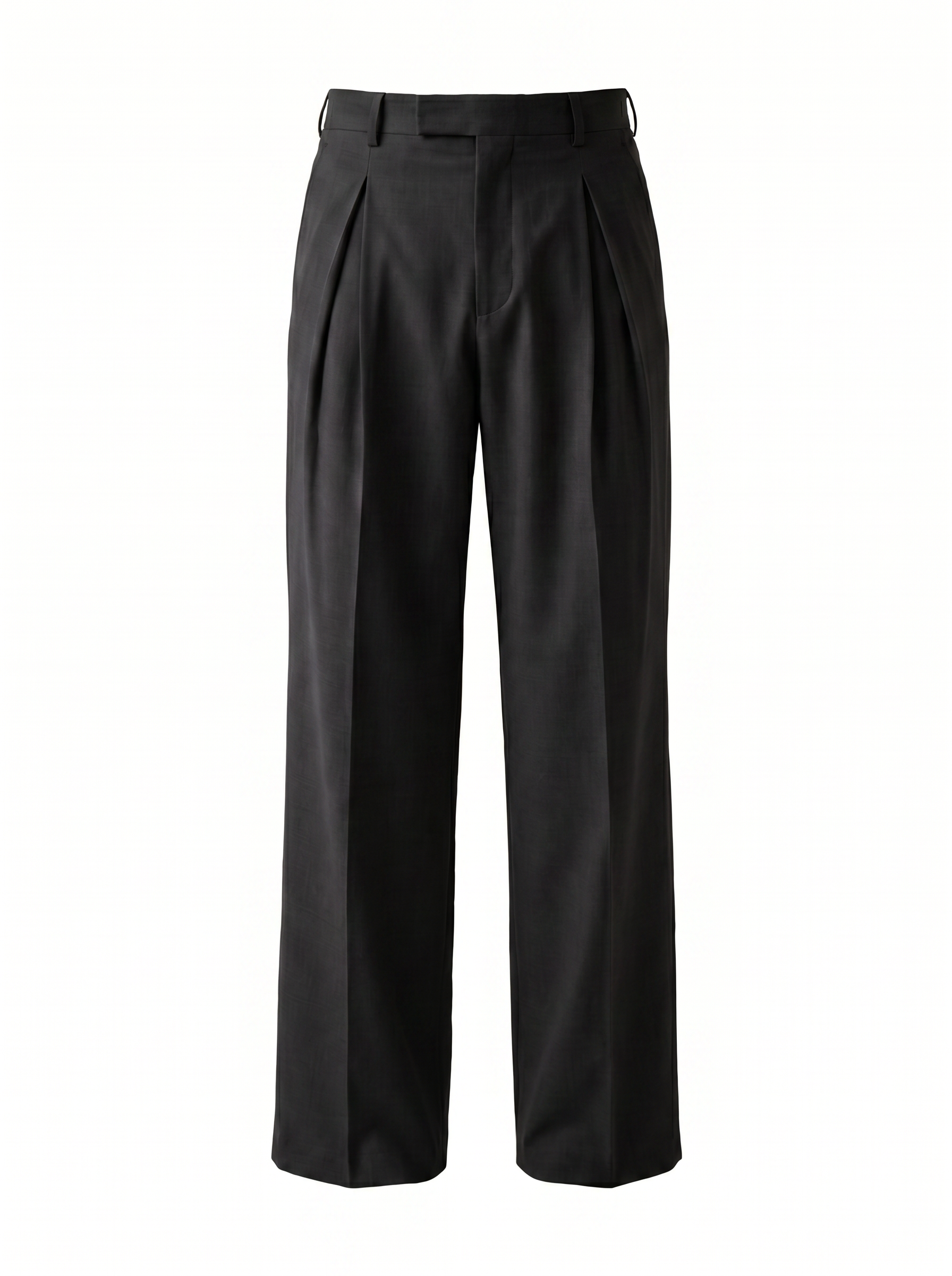 Theo Pleated Wide-Leg Tailored Trousers