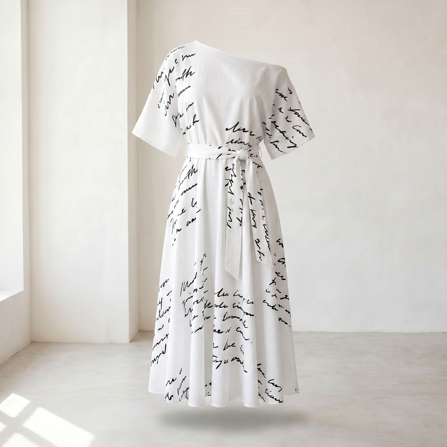 Noelle Off Shoulder A-Line Midi Dress