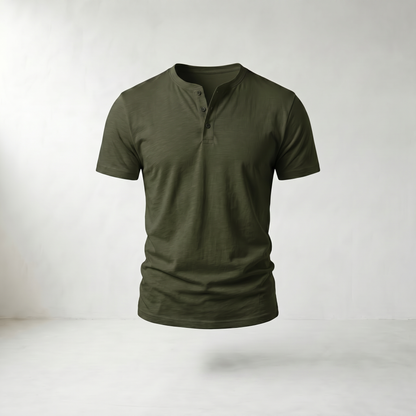 Martin Short-Sleeve Henley Shirt