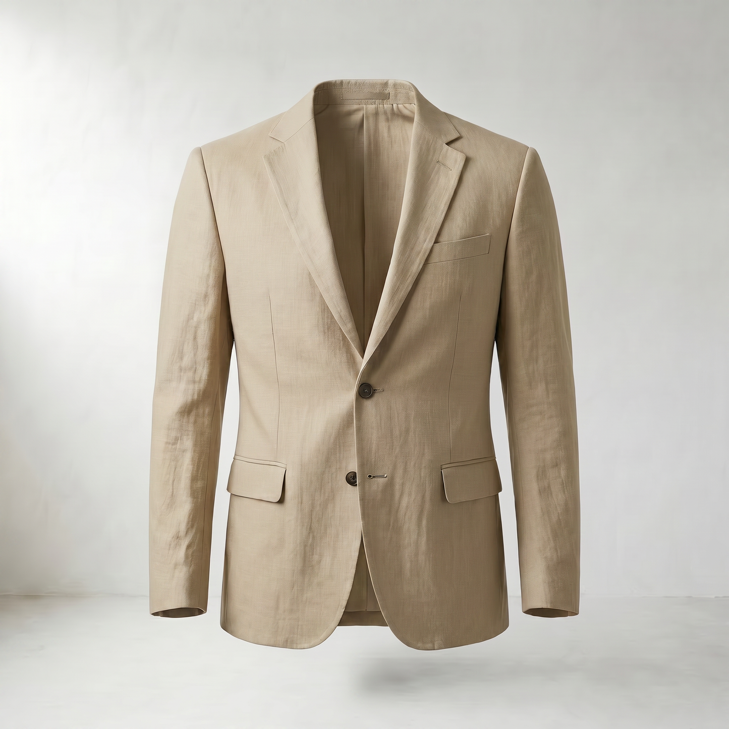 Dino Single-Breasted Cotton-Linen Blazer
