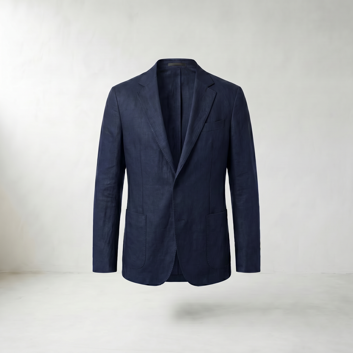 Bodhi Black Lightweight Linen Blazer — Navy