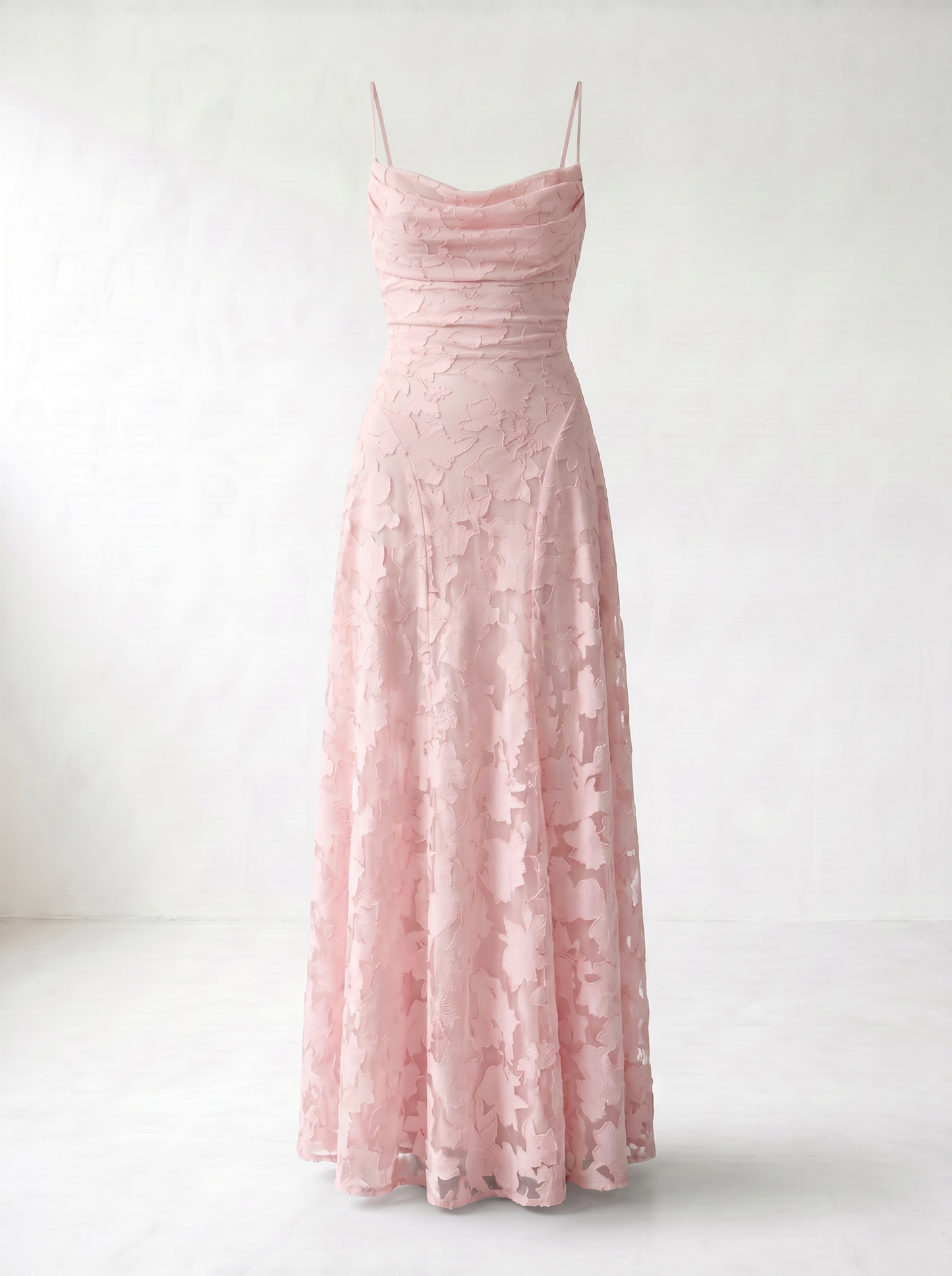 Rosalina Lace Cowl Neck Maxi Dress
