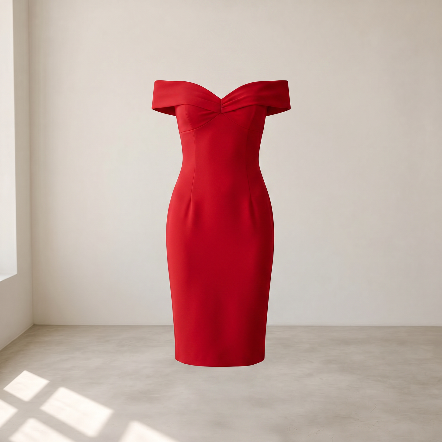 Amara Off Shoulder Fitted Mini Dress