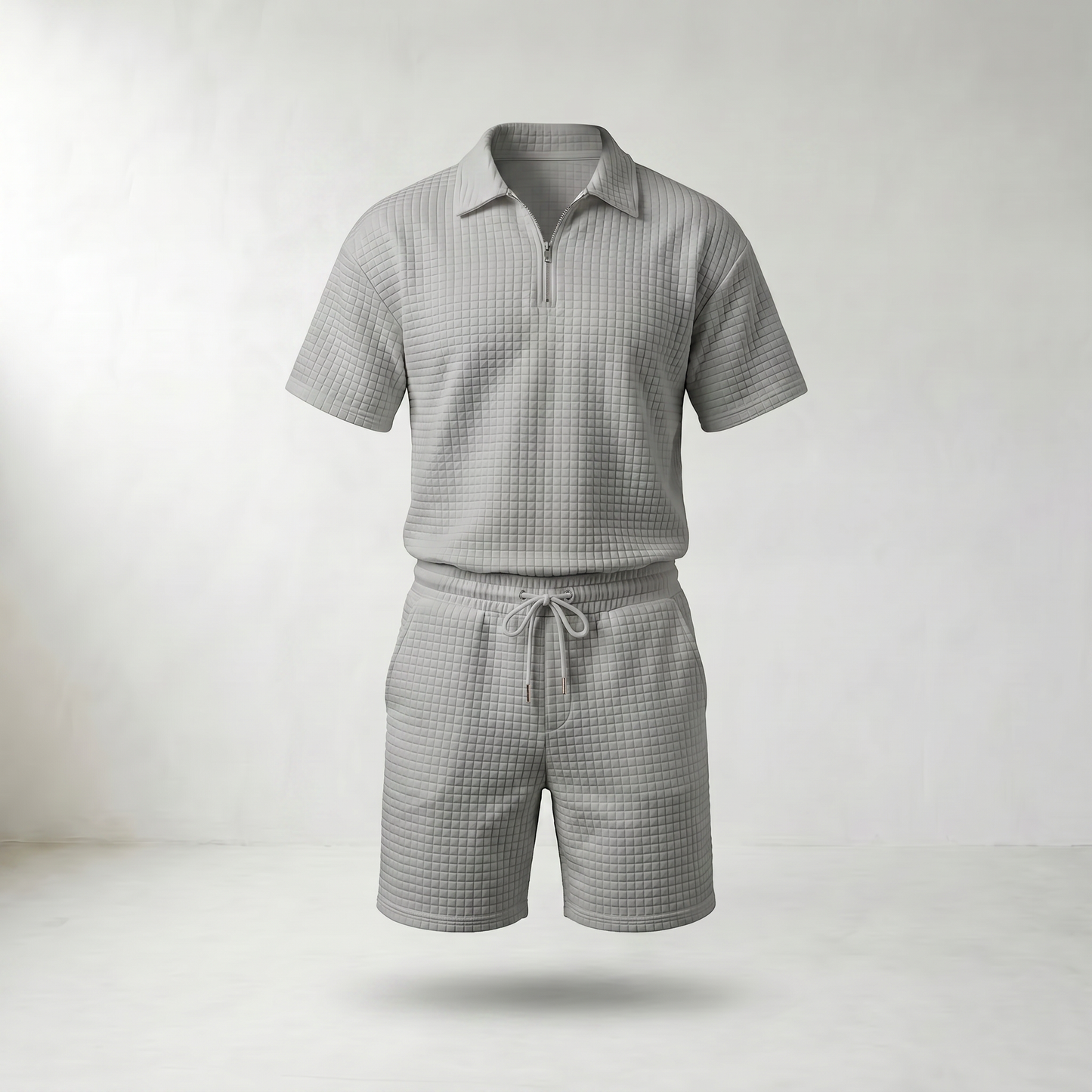 Gerald Half-Zip Polo Shorts Set