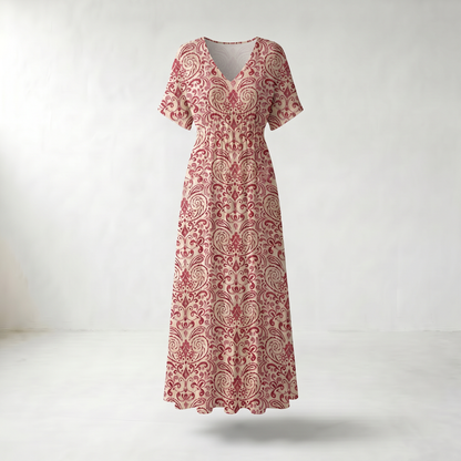 Flora V-Neck Maxi Summer Dress