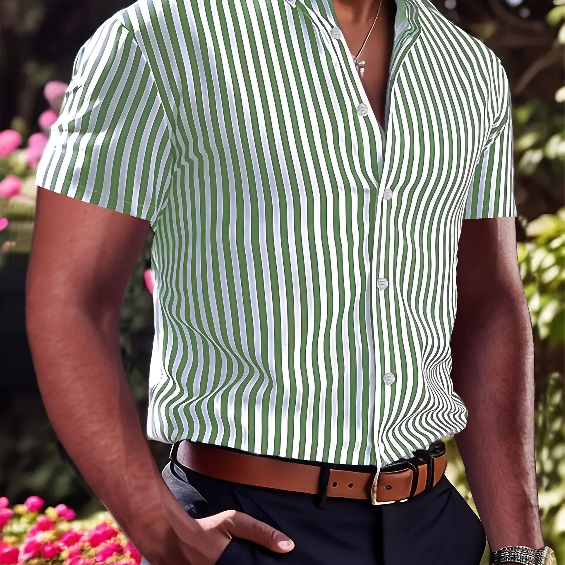 Owen | Refined Striped Short Sleeve Shirt