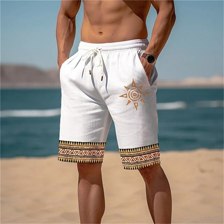 Tom Hollinger | Bedruckte Strandshorts mit Sonnenmotiv