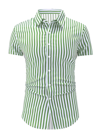 Owen | Refined Striped Short Sleeve Shirt