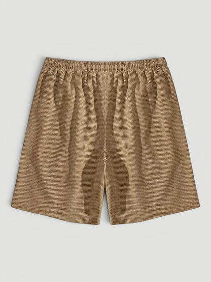 Ellmont London | Men’s Summer Drawstring Breathable Textured Shorts