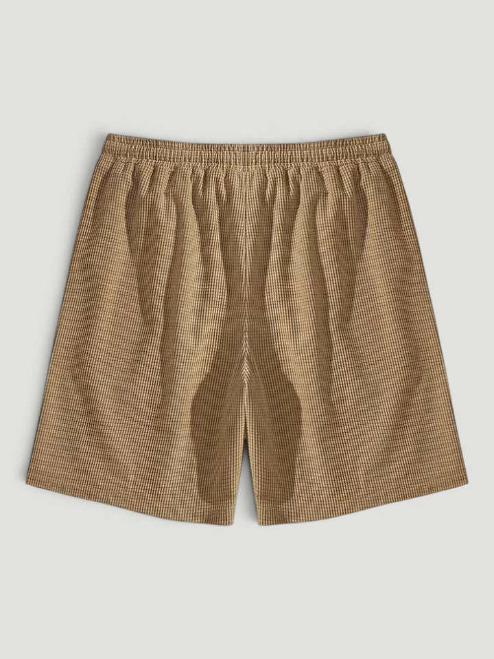 Ellmont London | Men’s Summer Drawstring Breathable Textured Shorts
