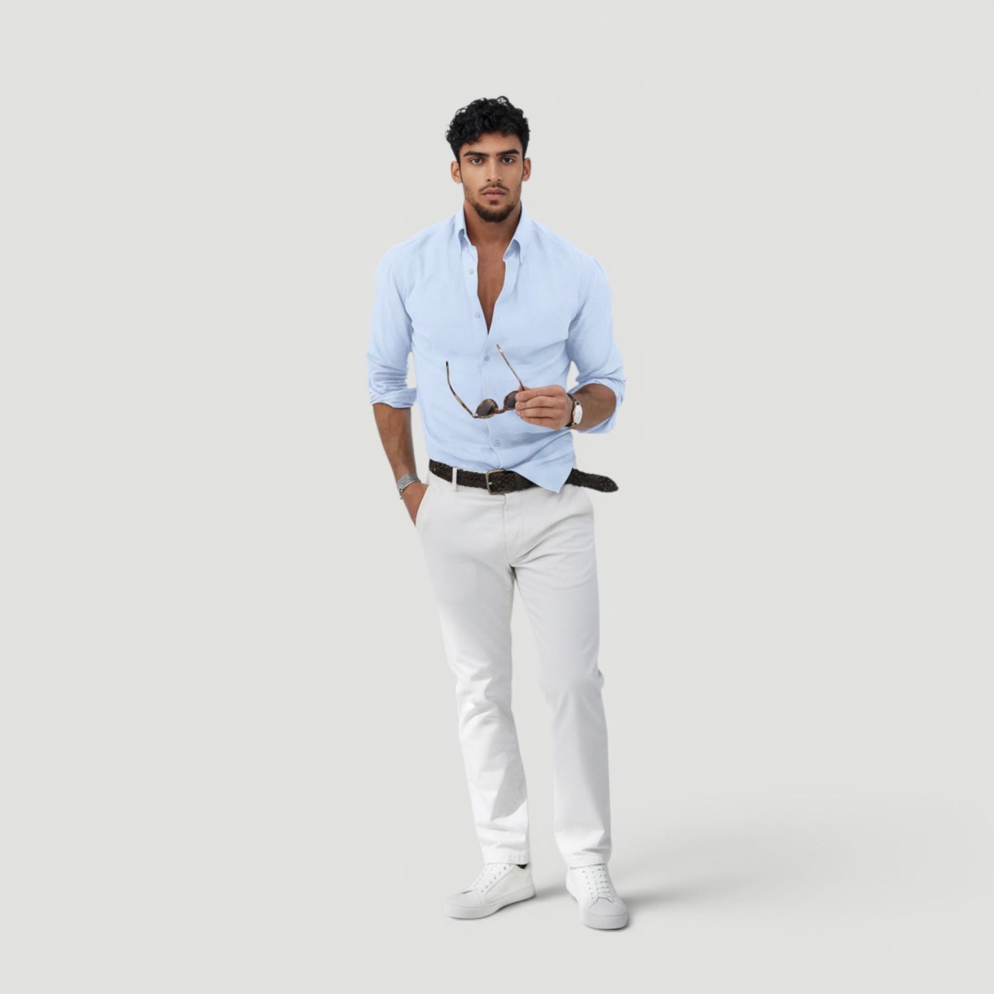 Ellmont London | Men’s Minimalist Button Shirt Smart Casual Style