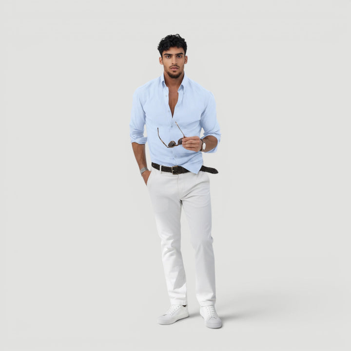 Ellmont London | Men’s Minimalist Button Shirt Smart Casual Style