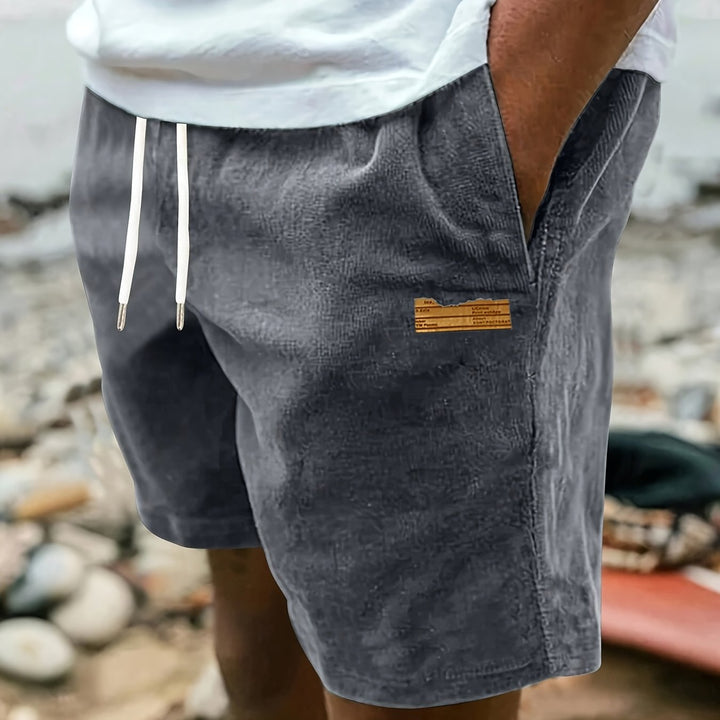 Men's Relaxed Drawstring Shorts - Classic Cut — Dark Gray