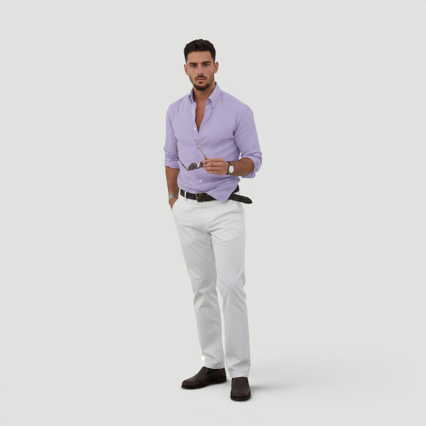 Ellmont London | Men’s Minimalist Button Shirt Smart Casual Style