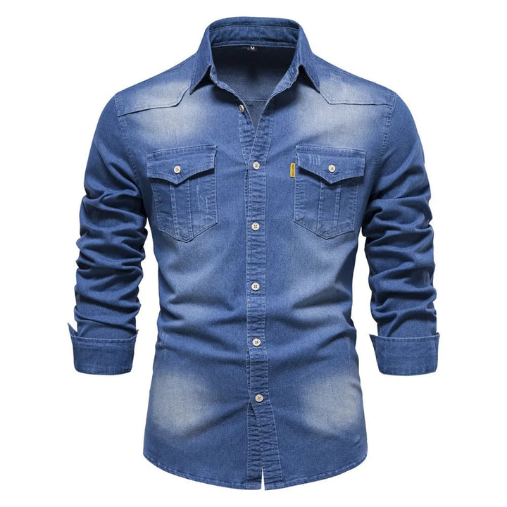 Tom Hollinger | Denim-Hemd im Western-Stil