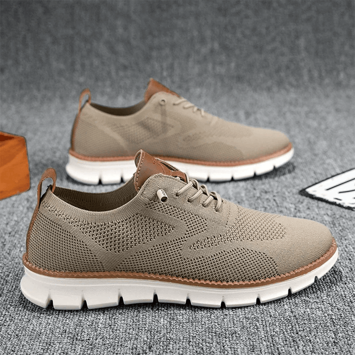 Paolo | Men’s Knit Lace-Up Sneakers