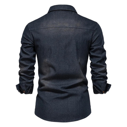 Tom Hollinger | Denim-Hemd im Western-Stil