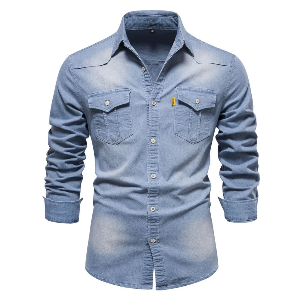 Tom Hollinger | Denim-Hemd im Western-Stil