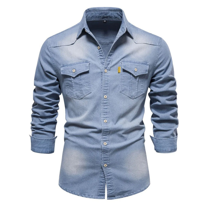 Tom Hollinger | Denim-Hemd im Western-Stil