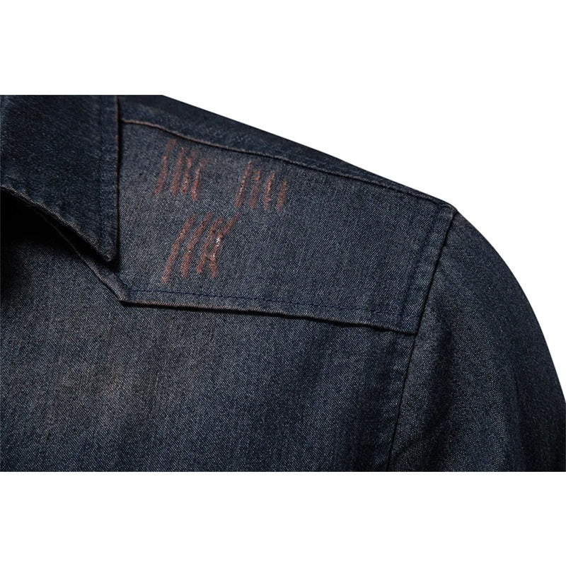 Tom Hollinger | Denim-Hemd im Western-Stil